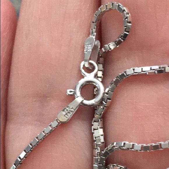 Natural sard agate sterling silver pendant & chain - Picture 12 of 12